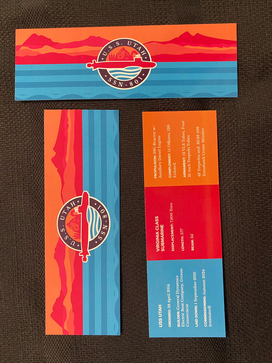 USS Utah Commissioning Committee Bookmark!