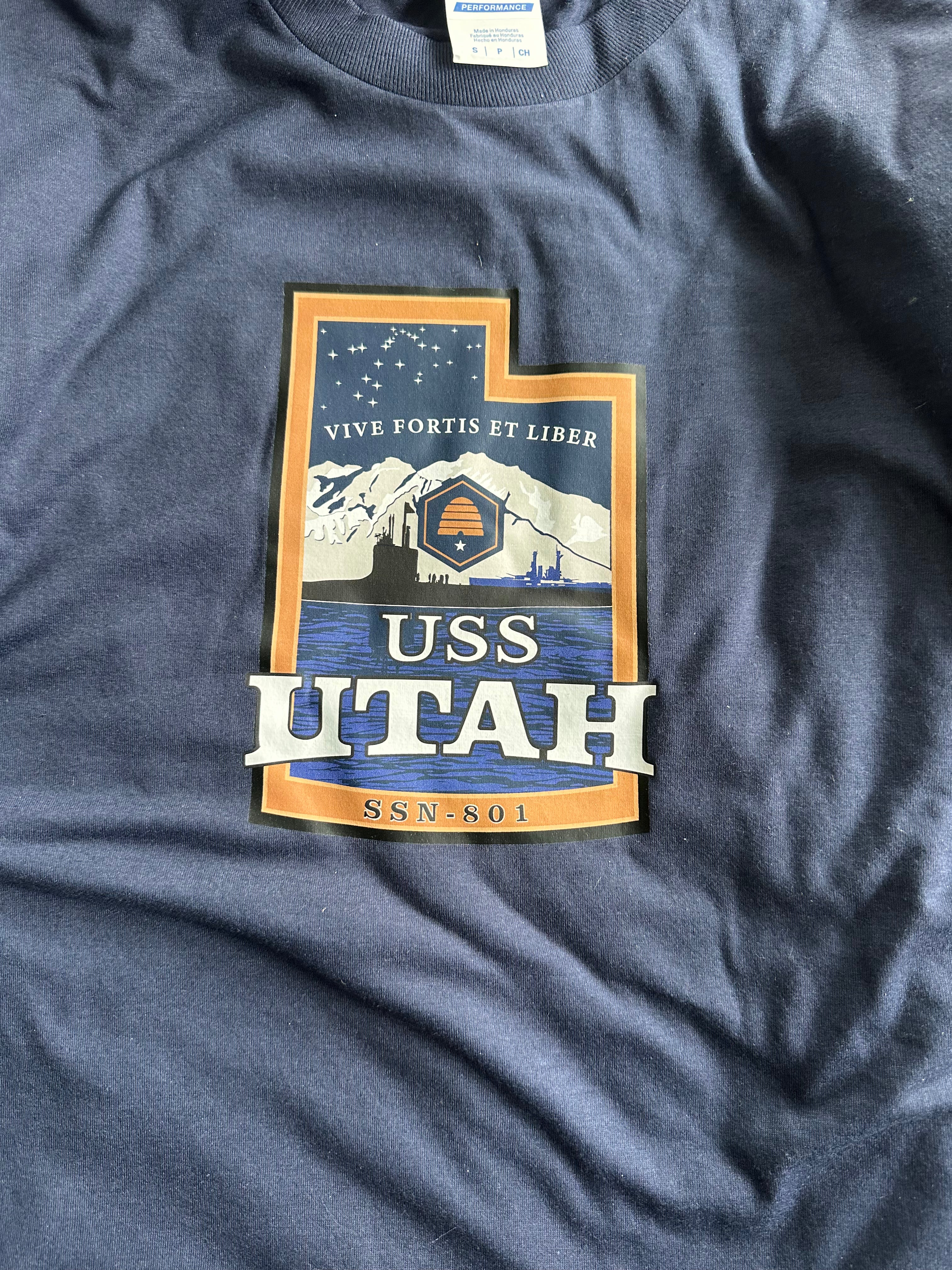 USS Utah T-shirt – USS UTAH Commissioning Committee