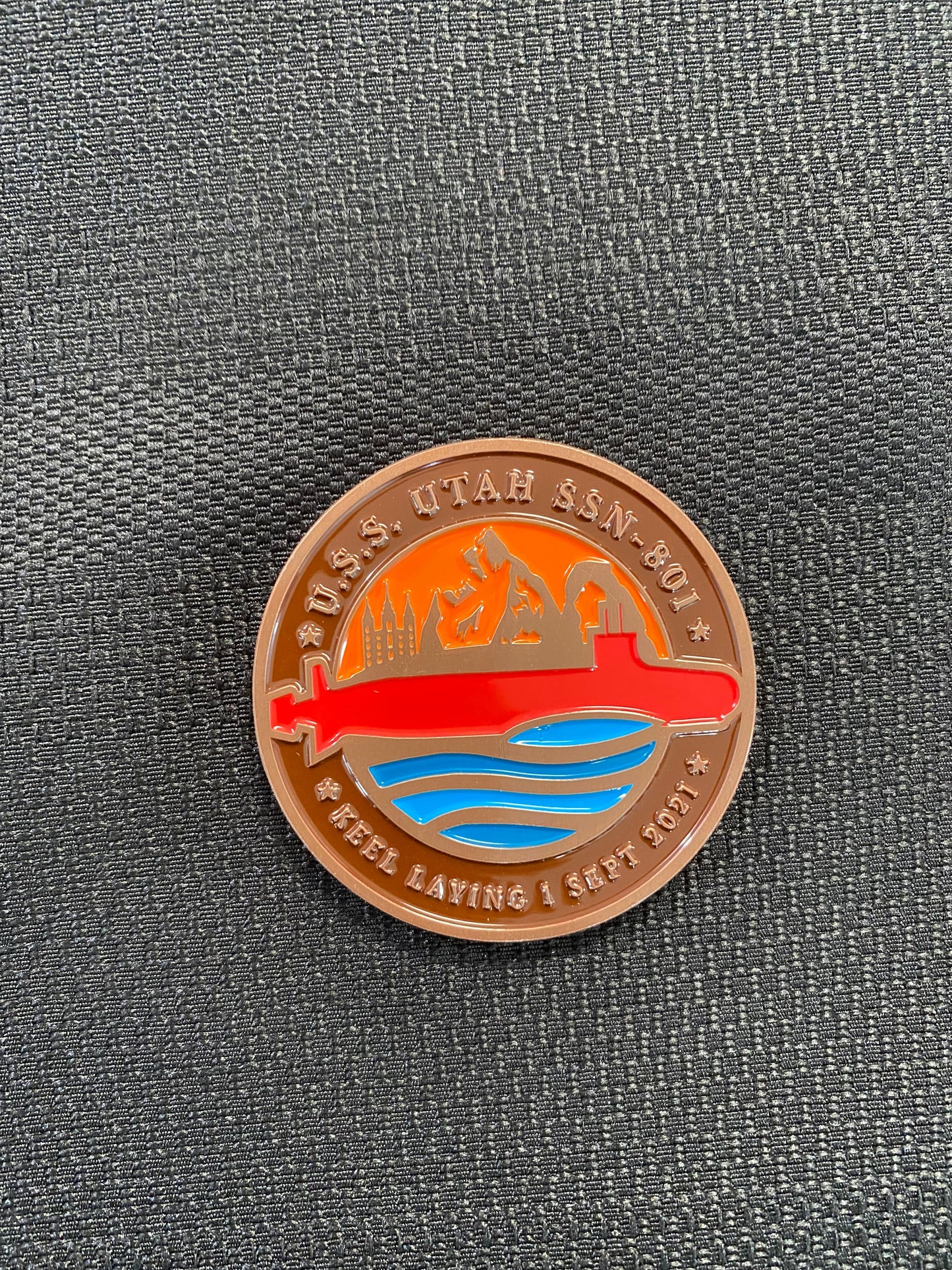 USS Utah Committee Coin Two (Sub)